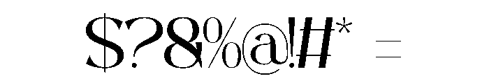 Rubington Font OTHER CHARS