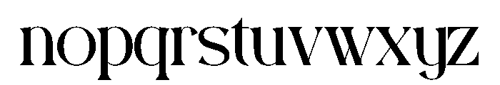 Rubington Font LOWERCASE