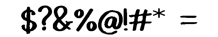 Ruby_Sea Font OTHER CHARS