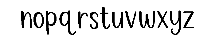 Ruby_Vine Font LOWERCASE