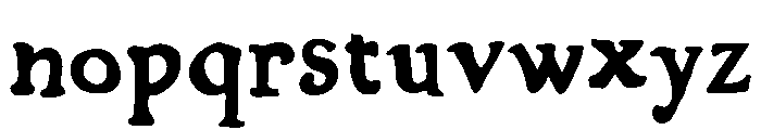 Rucase-Regular Font LOWERCASE