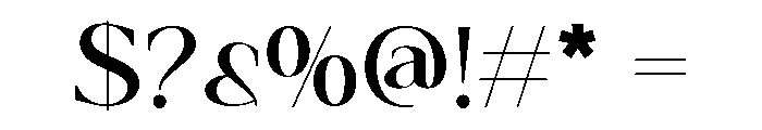 Rue Belle Regular Font OTHER CHARS