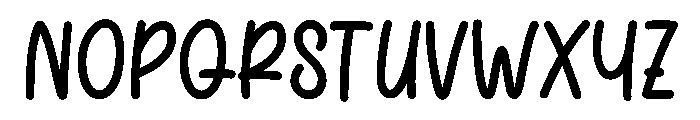 Ruffleheart Font UPPERCASE