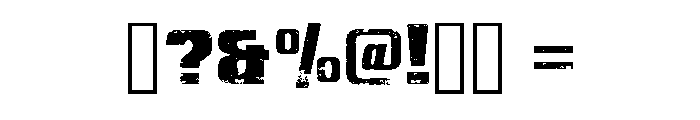 Rugged Alphabet Regular Font OTHER CHARS