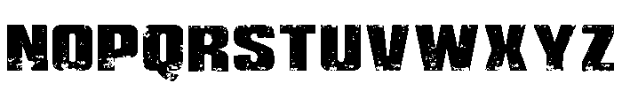 Rugged Alphabet Regular Font LOWERCASE