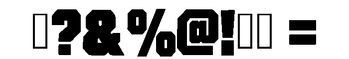 Rugged Cut Regular Font OTHER CHARS