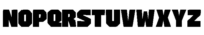 Rugged Cut Regular Font UPPERCASE