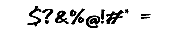 Rugged_Explorer Font OTHER CHARS