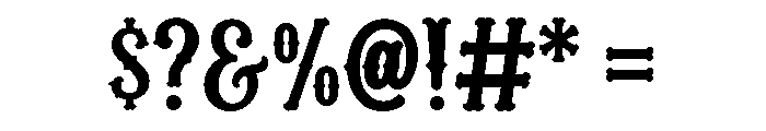 Rugged Western Font OTHER CHARS