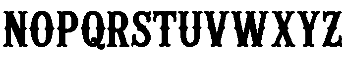 Rugged Western Font LOWERCASE