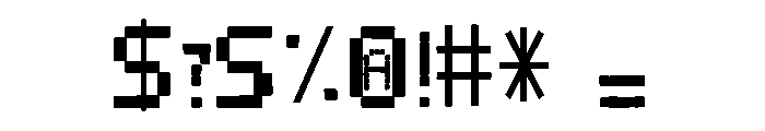 Ruggedon Stamp Font OTHER CHARS