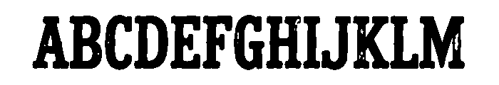 Ruggedora Font UPPERCASE