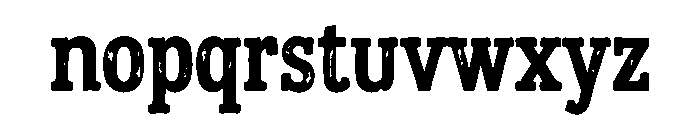 Ruggedora Font LOWERCASE