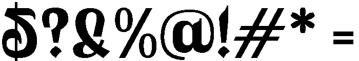Ruhia Arabic Regular Font OTHER CHARS