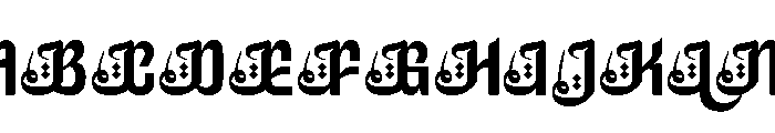Ruhia Arabic Regular Font UPPERCASE