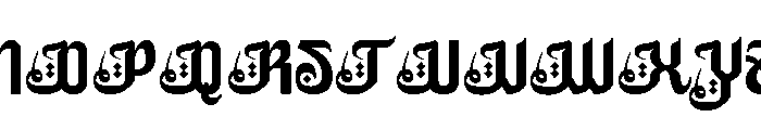 Ruhia Arabic Regular Font UPPERCASE