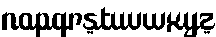 Ruhia Arabic Regular Font LOWERCASE