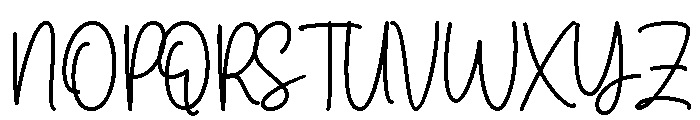 Ruickny Font UPPERCASE