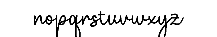 Ruickny Font LOWERCASE
