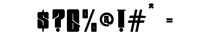 RukestRegular Font OTHER CHARS