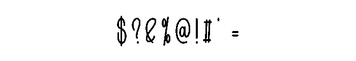 Rules Time Font OTHER CHARS