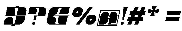 Ruma Daze Italic Font OTHER CHARS