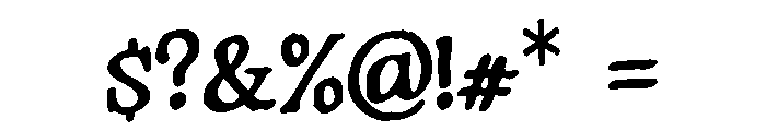Rumberry Font OTHER CHARS