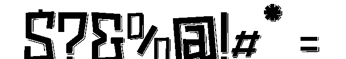 Rumble Block Font OTHER CHARS
