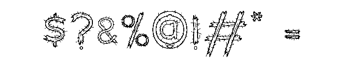 Rumble Thorns Font OTHER CHARS