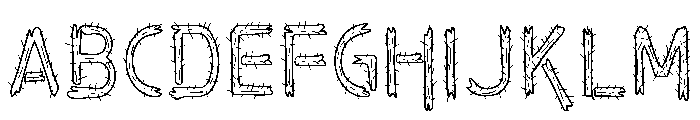 Rumble Thorns Font UPPERCASE