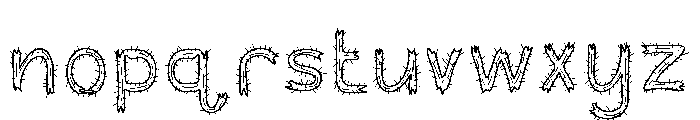 Rumble Thorns Font LOWERCASE