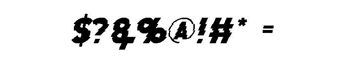 Run Clasher Font OTHER CHARS
