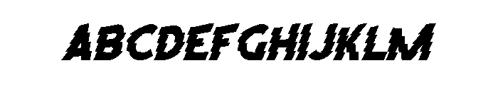 Run Clasher Font UPPERCASE