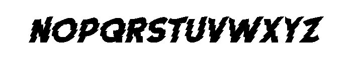 Run Clasher Font LOWERCASE