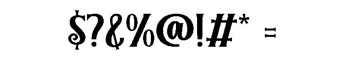 Runavess Regular Font OTHER CHARS