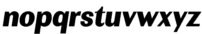 Rundale-BlackSemiCondIta Font LOWERCASE