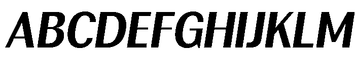 Rundale-BoldSemiCondIta Font UPPERCASE