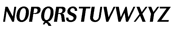 Rundale-BoldSemiCondIta Font UPPERCASE