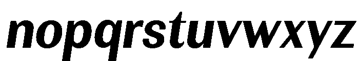 Rundale-BoldSemiCondIta Font LOWERCASE