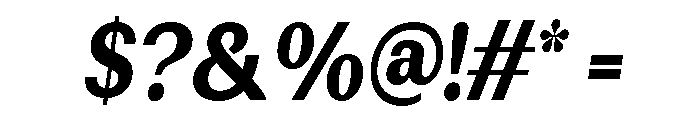 Rundale-ExtBdCondIta Font OTHER CHARS