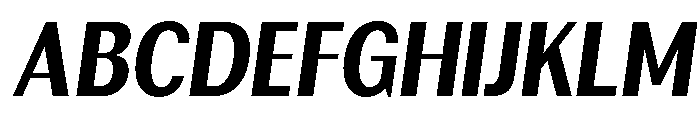 Rundale-ExtBdCondIta Font UPPERCASE