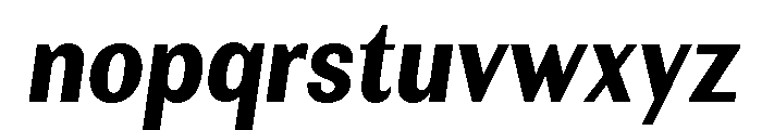 Rundale-ExtBdCondIta Font LOWERCASE