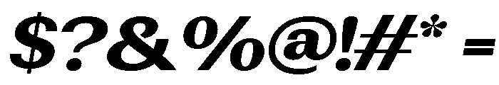 Rundale-ExtBdExpIta Font OTHER CHARS
