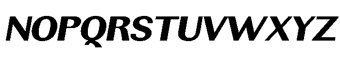 Rundale-ExtBdExpIta Font UPPERCASE
