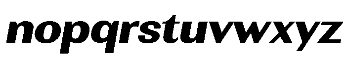 Rundale-ExtBdExpIta Font LOWERCASE