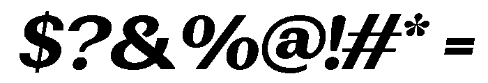Rundale-ExtBdSemExpIta Font OTHER CHARS