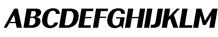 Rundale-ExtBdSemExpIta Font UPPERCASE
