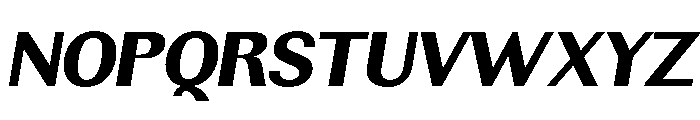 Rundale-ExtBdSemExpIta Font UPPERCASE