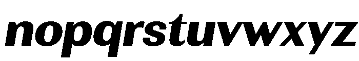 Rundale-ExtBdSemExpIta Font LOWERCASE