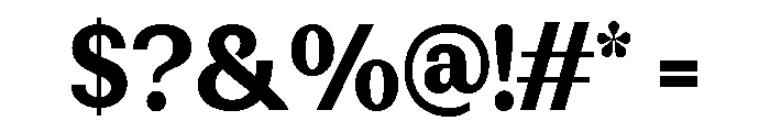 Rundale-ExtBdSemiCond Font OTHER CHARS